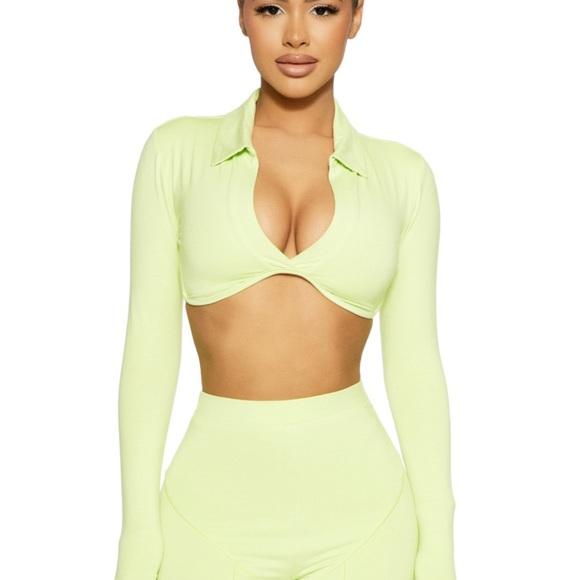 SOLD ‼️🚫NAKED WARDROBE sexy crop “ gimme some butter” size M - Picture 2 of 2